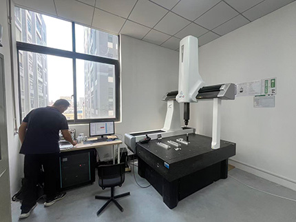 CNC parts measured using 3D coordinate measuring machines